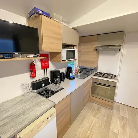 Casa de Férias Mobilhome 8 Pers Climatise La Reserve 4 Etoiles Piscine Proche *